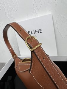 Celine賽琳高仿原單復刻包包 CELINE新品 ROMY迷你柔軟牛皮革MINI ROMY 棕色