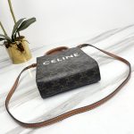 超A貨原單Celine賽琳 CABAS TRIOMPHE標誌印花 Triomphe帆布迷你型直式Cabas手袋