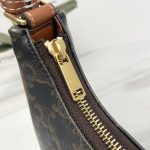 Celine賽琳高仿原單包包 CELINE TRIOMPHE AVA 標誌印花牛皮革手袋 深褐色