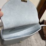 原單高仿Celine賽琳 Basace凯旋门 光滑小牛皮Besace Cuir Triomphe手袋 斜揹包 灰藍