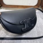 原單高仿Celine賽琳 Basace凯旋门 光滑小牛皮Besace Cuir Triomphe手袋 斜揹包 黑色