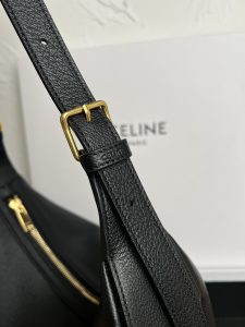 A貨名牌包Celine賽琳 HELOISE CUIR TRIOMPHE 柔軟牛皮革手袋單肩包 黑色