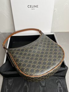 A貨名牌包Celine賽琳 HELOISE CUIR TRIOMPHE 柔軟牛皮革手袋單肩包標誌印花