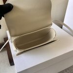 A貨包復刻Celine賽琳包 亮面牛皮革迷你型BESACE CLEA手袋Mini Besace凱旋門包白