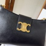 Celine賽琳包高仿包包 TRIOMPHE SOFT 平滑牛皮革中型WILTERN手袋