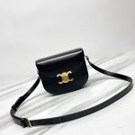 Celine賽琳包復刻包包 亮面牛皮革BESACE CLEA手袋 TEEN BESACE TRIOMPHE