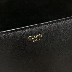 高仿原單Celine賽琳包包 光滑牛皮革FOLCO CUIR TRIOMPHE手袋 黑色