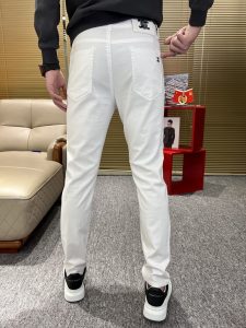 超帥氣的白色超A貨香奈兒經典男裝休閒褲