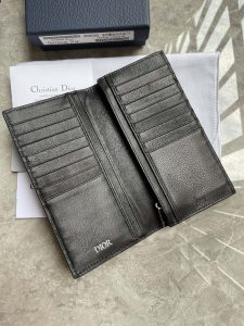 經典男士DIOR原單高仿 黑色錢包 西裝夾 新品