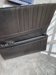 經典男士DIOR原單高仿 黑色錢包 西裝夾 新品