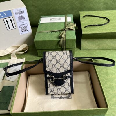 原單Gucci1955系列經典配色Supreme帆布單肩包斜挎包女