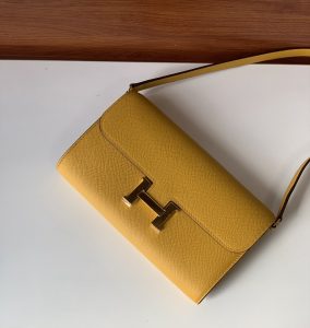 超A貨Constance to go系列愛馬仕 黃色色 包包