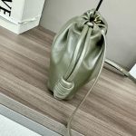loewe羅意威超A貨手拿包 新款迷你納帕羊皮革 Flamenco Purse 手拿包深卡其綠