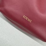 loewe羅意威超A貨手拿包 新款迷你納帕羊皮革 Flamenco Purse 手拿包深磚紅