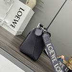 loewe羅意威1比1復刻原單包包 小號緞面牛皮革Puzzle手袋 深紫色