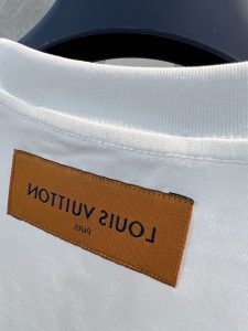 路易威登LV 原單高仿 男女同款圓領短袖T恤 白色