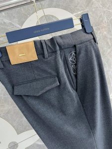 高仿復刻 LV 新品 羊毛材質九分西褲男