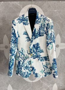 專櫃同步 LV高仿 老花點綴 新品西服男士西裝外套