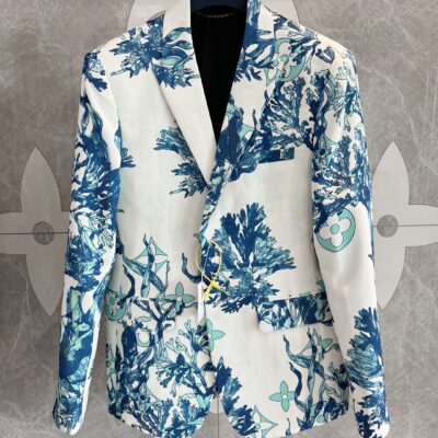 專櫃同步 LV高仿 老花點綴 新品西服男士西裝外套