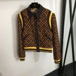 時尚走秀款LV原單高仿新品雙面穿外套咖啡色