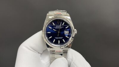 頂級高仿N廠勞力士日誌白殼手錶36mm3235機芯