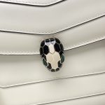 BVLGARI寶格麗複刻包包 Serpenti Forever 中型肩背包手袋 白色