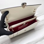 BVLGARI寶格麗複刻包包 Serpenti Forever 中型肩背包手袋 白色
