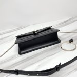 複刻名牌BVLGARI寶格麗包 Serpenti Forever 鏈帶斜揹包手袋 黑