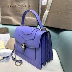 一比一高仿BVLGARI寶格麗 Serpenti Forever 中型手提包斜揹包手袋 紫色