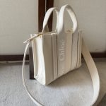 高仿複刻Chloe蔻依包 Chloe Woody小號托特包 Chloé徽標刺繡