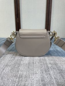複刻Chloe蔻依名牌包包 TESS小號手袋 斜挎馬鞍小挎包 灰色
