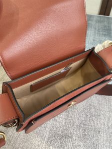 複刻Chloe蔻依名牌包包 TESS小號手袋 斜挎馬鞍小挎包 紅棕