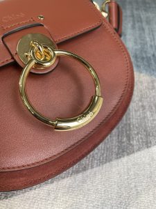 複刻Chloe蔻依名牌包包 TESS小號手袋 斜挎馬鞍小挎包 紅棕