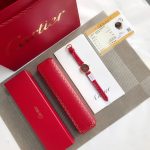 LesMustdeCartier系列 卡地亞高仿手錶 經典紅色錶帶超級好看