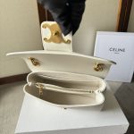 1比1高仿名牌包Celine賽琳 2024新柔軟牛皮革TEEN CELINE VICTOIRE手袋 白色