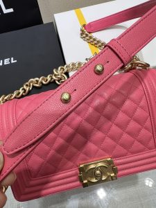 棉羊皮 超A貨 香奈兒Chanel 單肩包斜挎包 粉色