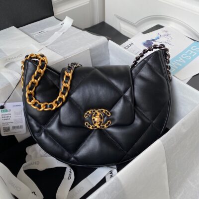 Chanel香奈兒頂級一比一羊皮材質菱格CC圖案女款腋下包單肩包