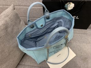 專櫃同步批發零售香奈兒帆布購物袋大號 新品