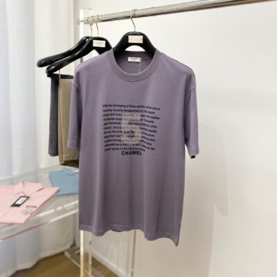 CHANEL 香奈兒 新品高仿圓領短袖T恤