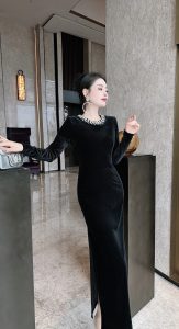 Chanel頂級高仿衣服2024新款連衣裙 定制面料