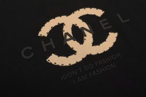 頂級原單進口面料香奈兒 CHANEL純棉圓領短袖logoT恤