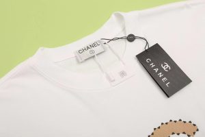 CHANEL 非常好看新品香奈兒一比一原單圓領短袖T恤