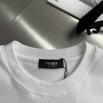 FEND芬迪原單純白色精品衣服短袖T恤男款