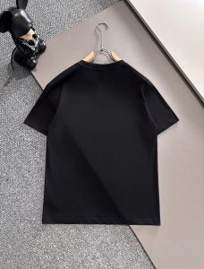 頂級版本FENDI芬迪印花圖案高仿短袖衣服黑色打底衫