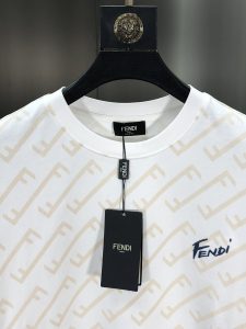 芬迪一比一精品衣服 圓領短袖T恤 白色 專櫃同步