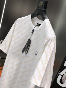 芬迪一比一精品衣服 圓領短袖T恤 白色 專櫃同步