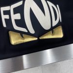 原單衣服FENDI2024春夏新品圓領短袖T恤黑色