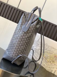 1比1複刻GOYARD高雅德包 Goyardine帆布 Cisalpin 雙肩揹包 灰色