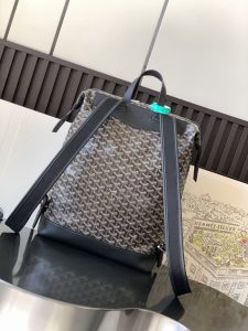 1比1複刻GOYARD高雅德包 Goyardine帆布 Cisalpin 雙肩揹包 灰棕