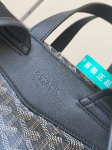 1比1複刻GOYARD高雅德包 Goyardine帆布 Cisalpin 雙肩揹包 灰棕